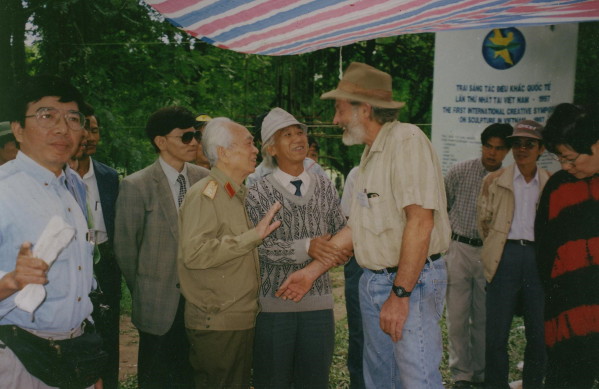 Tom at Sculpture Symposium Hanoi