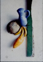 Still Life with Bananas,Blue Jug & Colander   1992